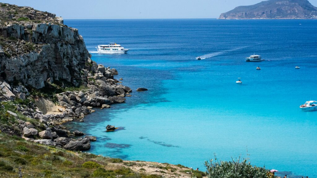 Free stock photo of beach, boats, calamosche